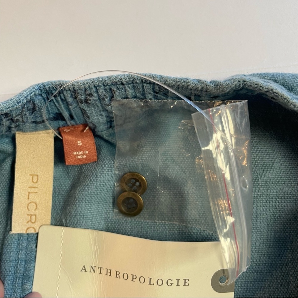 Anthropologie Pilcro Flutter Sleeve Mdi Dress Blue Size Small - Picture 10 of 16
